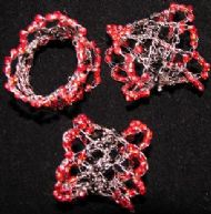 Black & Red Serviette Rings